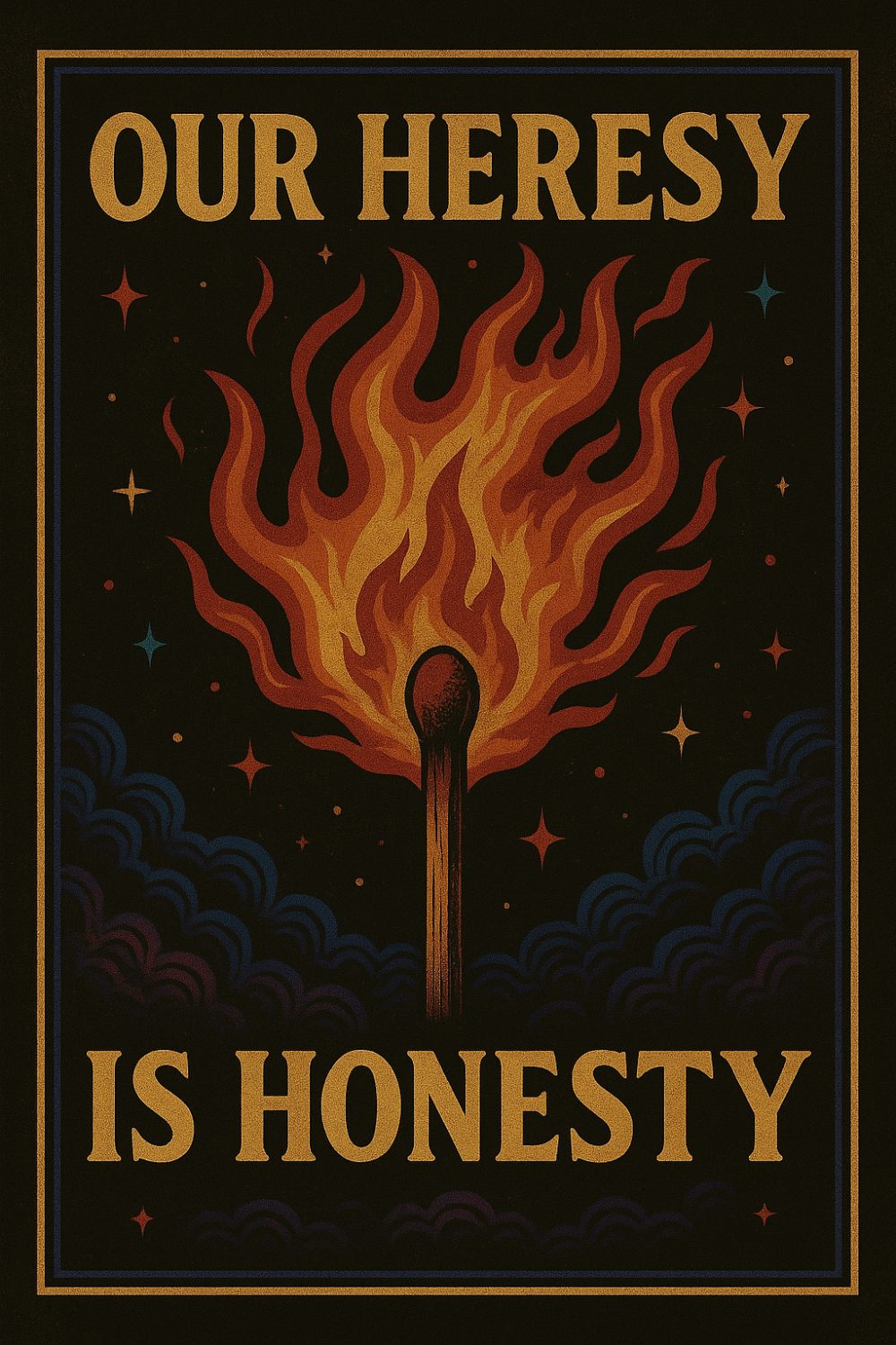 Our Heresy Is Honesty — the lit match